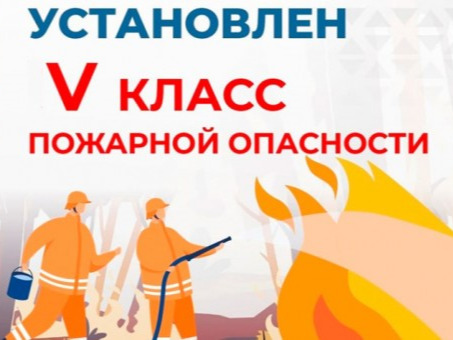 Пожарная опасность V класса.