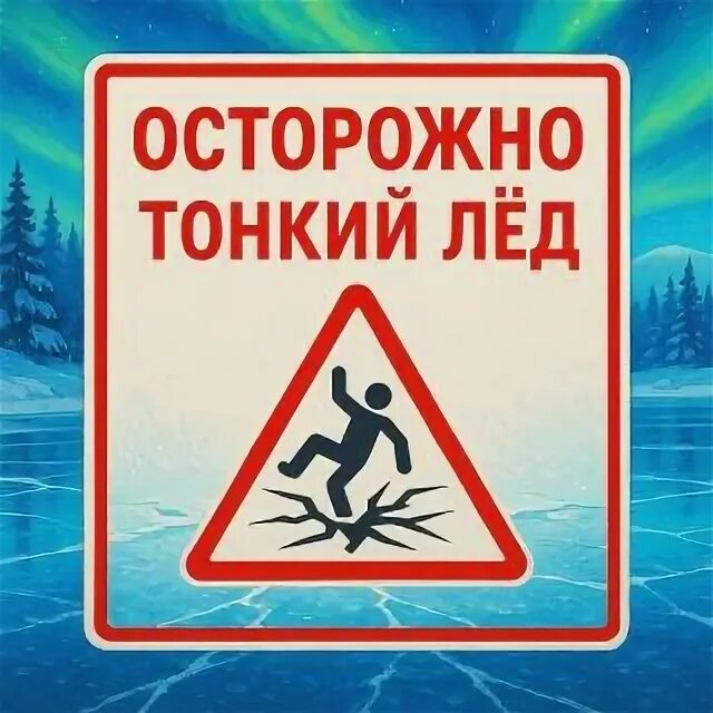 ПАМЯТКА РИСКАМ НА ТОНКОМ ЛЬДУ.