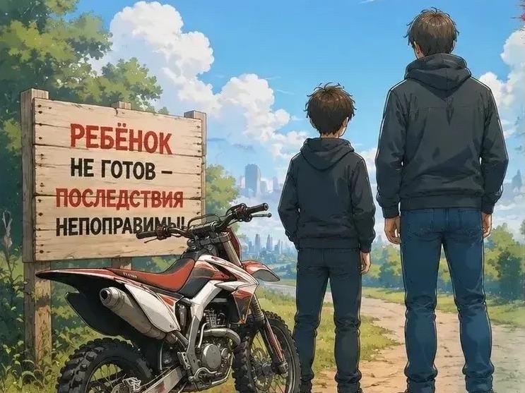 ОСТАНОВИТЕСЬ! Мототехника— не игрушка..